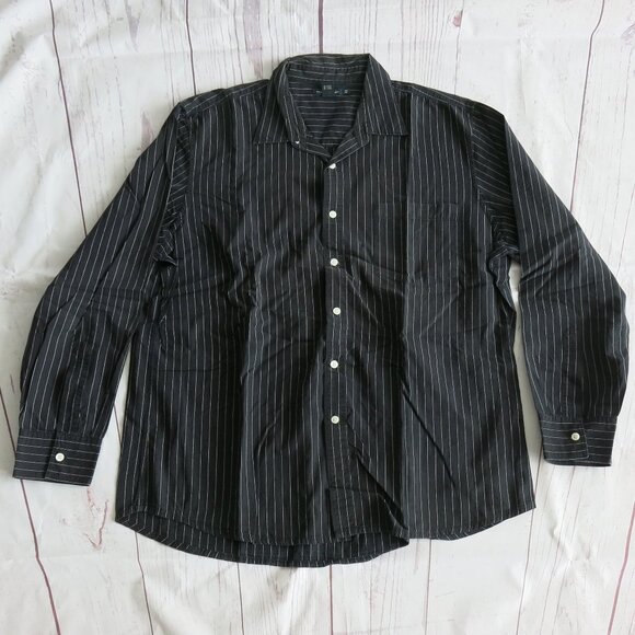 Club Monaco Cotton Multi Color Stripe Button Down Long Sleeve Shirt - Size XXL - Picture 2 of 5